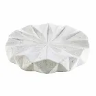 Conjunto de modernos accesorios de baño en resina blanca Levice. viadurini