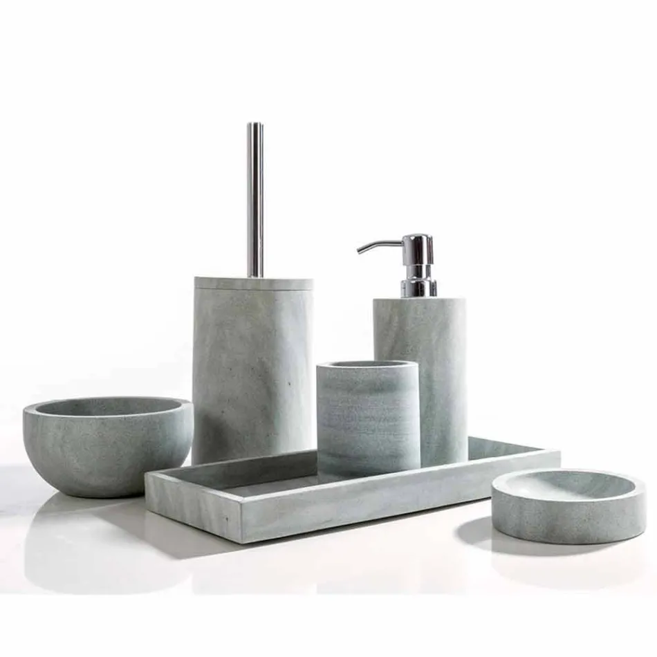 Juego de accesorios de baño Montale de piedra gris. viadurini