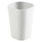 Carsoli moderno conjunto de accesorios de baño de cerámica y madera viadurini