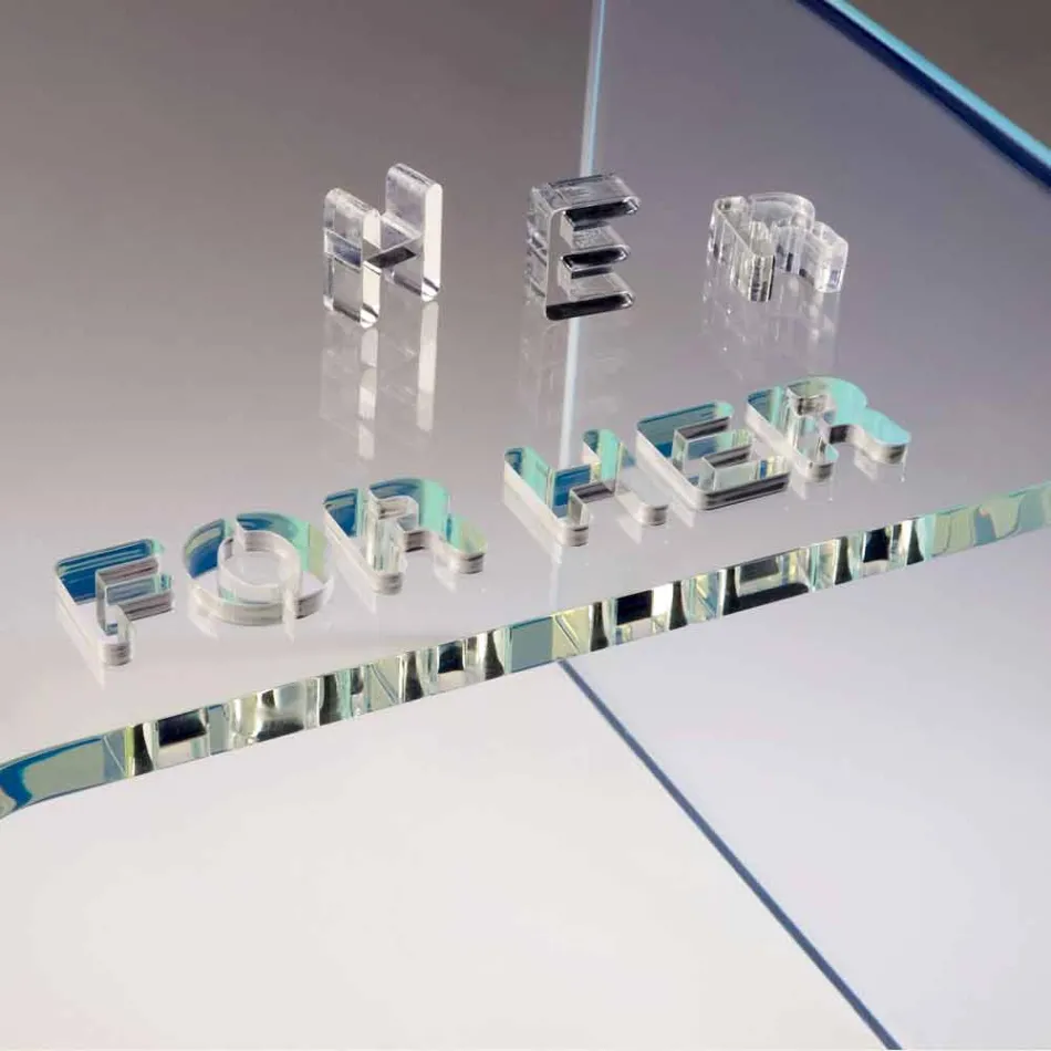 Mesitas de noche de diseño moderno en metacrilato Made in Italy - Leielui viadurini