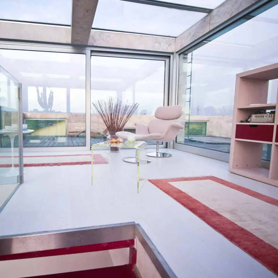 Mesitas de noche de diseño moderno en metacrilato Made in Italy - Leielui viadurini