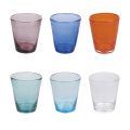 Juego de 12 vasos de 330 ml en pasta de vidrio soplado coloreado - Spilla