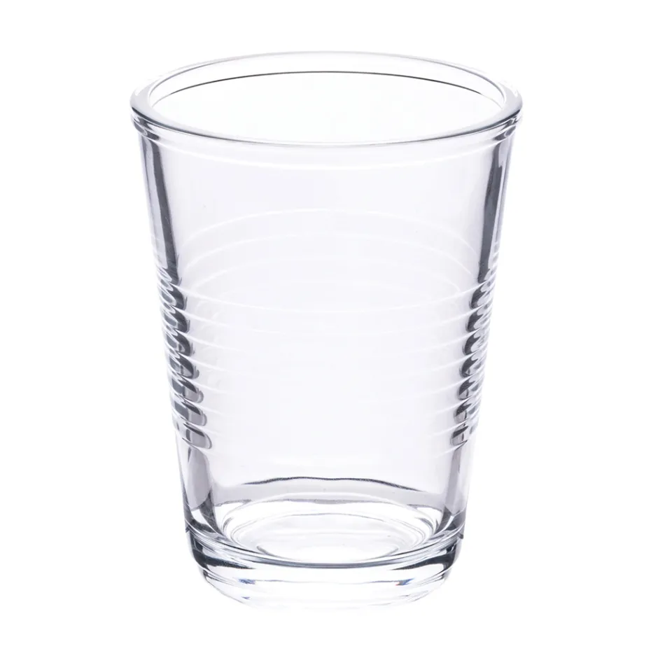 Juego de 12 vasos de agua de 270 ml en vidrio artesanal - Taza viadurini
