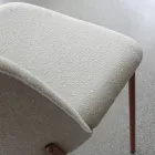 Juego de 2 sillas de salón de tela y metal Made in Italy - Ivy viadurini