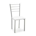 Conjunto de 4 sillas con estructura de metal pintado gris - Galletto