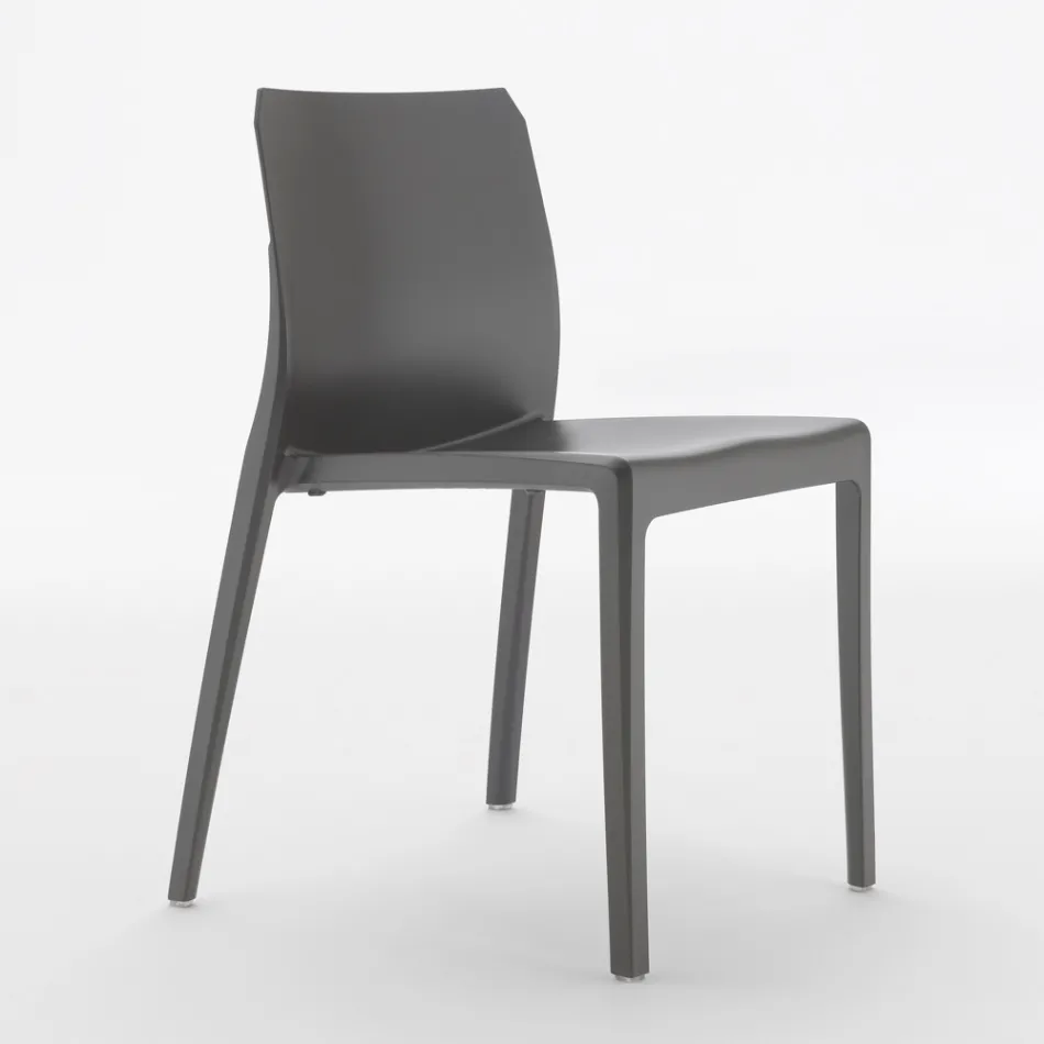 Juego de 4 Sillas de Exterior e Interior en Polipropileno de Diferentes Colores - Construido viadurini