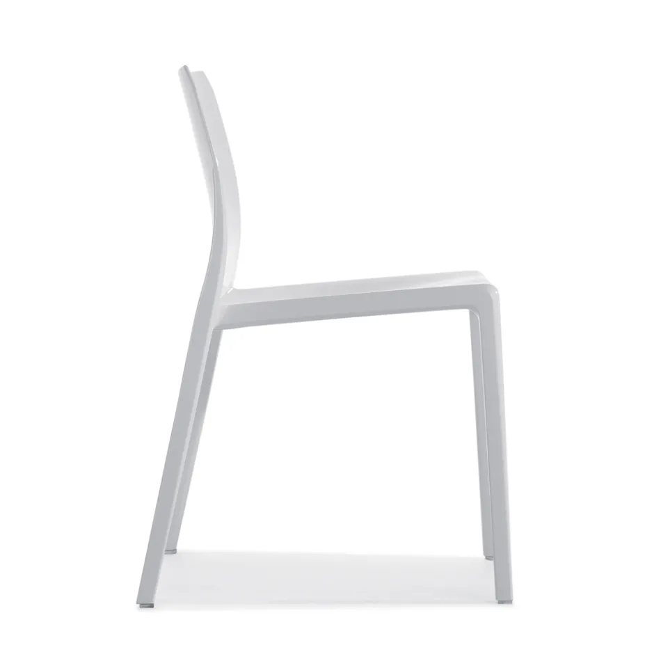 Juego de 4 Sillas de Exterior e Interior en Polipropileno de Diferentes Colores - Construido viadurini