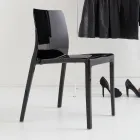 Juego de 4 Sillas de Exterior e Interior en Polipropileno de Diferentes Colores - Construido viadurini