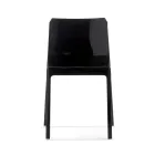 Juego de 4 Sillas de Exterior e Interior en Polipropileno de Diferentes Colores - Construido viadurini