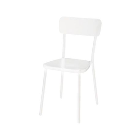 Conjunto de 4 sillas de exterior en aluminio con recubrimiento de polvo epoxi - Zuna viadurini