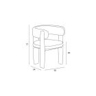 Juego de 4 sillas de comedor de madera maciza fabricadas en Italia - Chile viadurini