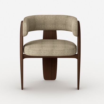 Juego de 4 sillas de comedor de madera maciza fabricadas en Italia - Chile viadurini
