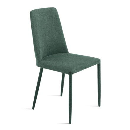 Juego de 4 sillas tapizadas en tela colorida y estructura tapizada - Luciana viadurini