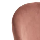 Conjunto de 4 Sillas en Tejido de Microfibra Efecto Terciopelo - Terbio viadurini