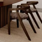 Juego de 4 sillas modernas de madera maciza de alta calidad, fabricadas en Italia - Vela viadurini