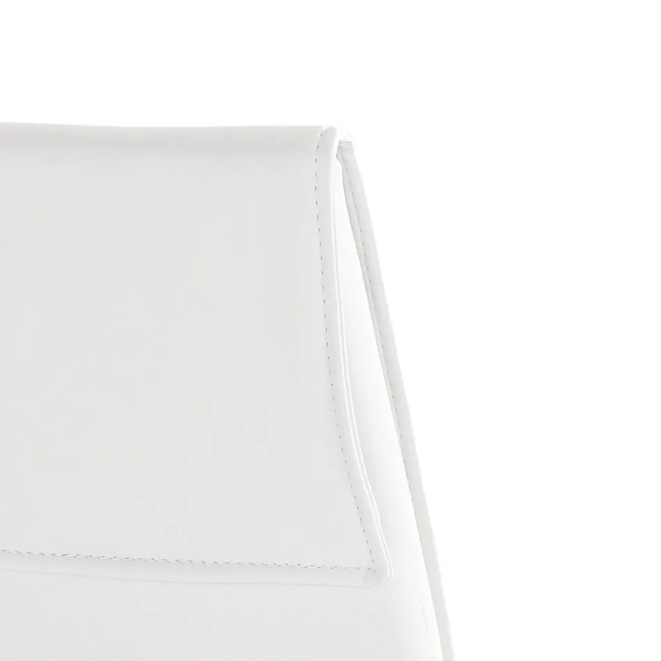 Conjunto de 4 Sillas Tapizadas en Piel Sintética Diferentes Acabados - Uranio viadurini