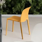 Juego de dos sillas apilables de polipropileno en diferentes colores - Evania viadurini