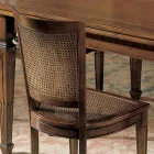 Juego de cuatro sillas clásicas de madera Bassano, fabricadas en Italia - Angelite viadurini