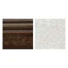 Juego de cuatro sillas Bassano de madera y tela, fabricadas en Italia - Ámbar viadurini