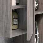 Conjunto de madera y suspensión de muebles de baño moderno Fenix made Italy Bari viadurini