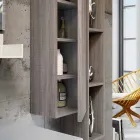 Conjunto de madera y suspensión de muebles de baño moderno Fenix made Italy Bari viadurini