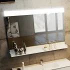 Conjunto de madera y suspensión de muebles de baño moderno Fenix made Italy Bari viadurini