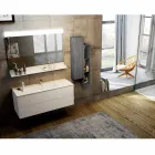 Conjunto de madera y suspensión de muebles de baño moderno Fenix made Italy Bari viadurini