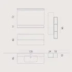 Conjunto de madera y suspensión de muebles de baño moderno Fenix made Italy Bari viadurini