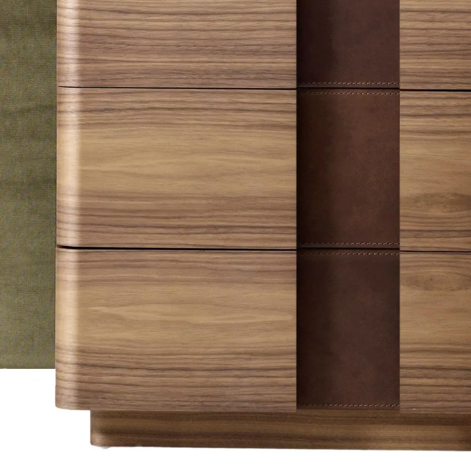 Semana en madera maciza moderna Grilli York hecha en Italia. viadurini