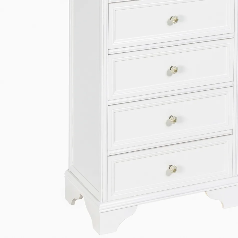 Cómoda en Madera Maciza de Diferentes Acabados Made in Italy - Nortia viadurini