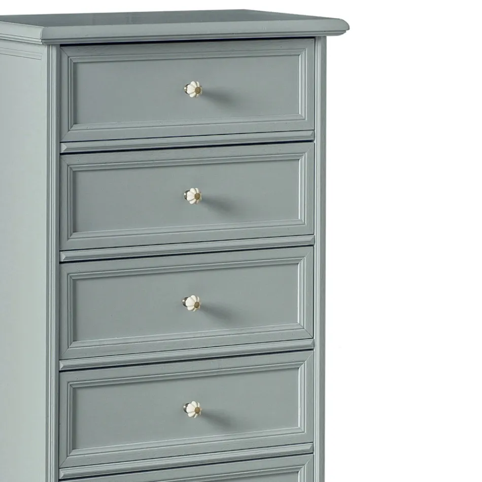 Cómoda en Madera Maciza de Diferentes Acabados Made in Italy - Nortia viadurini