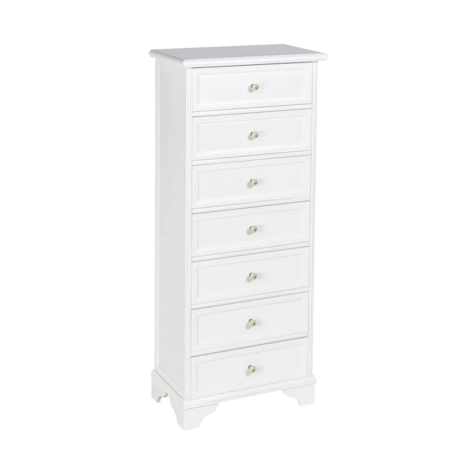 Cómoda en Madera Maciza de Diferentes Acabados Made in Italy - Nortia viadurini