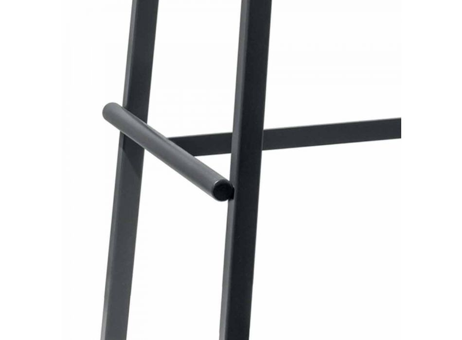 Taburete alto de diseño para exterior en aluminio Made in Italy - Dobla viadurini