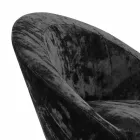 Taburete alto de terciopelo y acero con elevador regulable Made in Italy - Bilbao viadurini