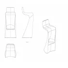 Taburete de bar de diseño moderno Wing Vondom en polietileno viadurini