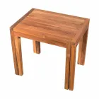 Taburete bajo extensible en madera de teca acabado natural - Pomino viadurini