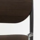 Taburete de cocina en madera de roble y metal Made in Italy 2 piezas - Saffia viadurini