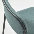 Taburete de Cocina en Tela y Metal Made in Italy 2 Piezas - Sangria viadurini