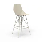 Taburete de exterior H 102 cm Faz de Vondom en polipropileno y acero, 4 piezas viadurini