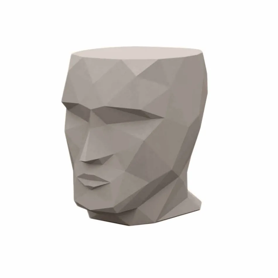 Taburete para exterior con forma de cara en un diseño moderno de Adan by Vondom viadurini