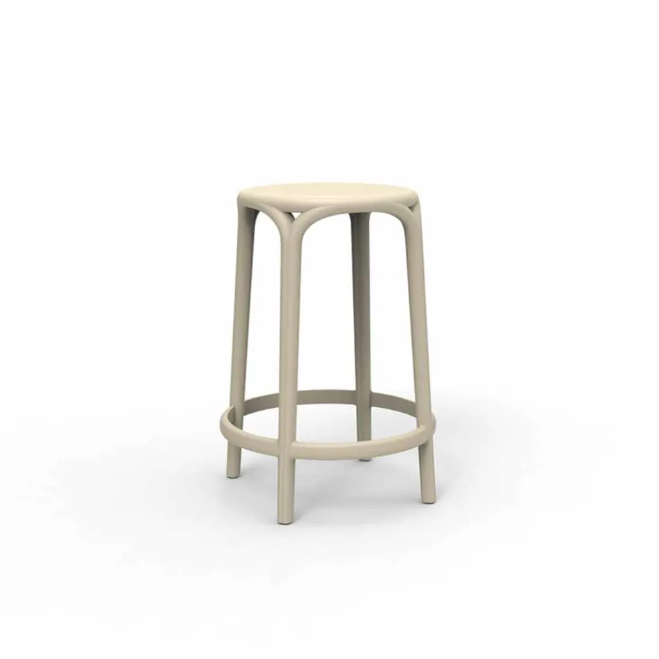 Taburete de exterior Brooklyn Vondom H 66 cm, en polipropileno. viadurini