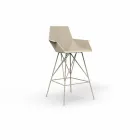 Taburete de exterior Faz Vondom con brazos H 111 cm en polipropileno. viadurini