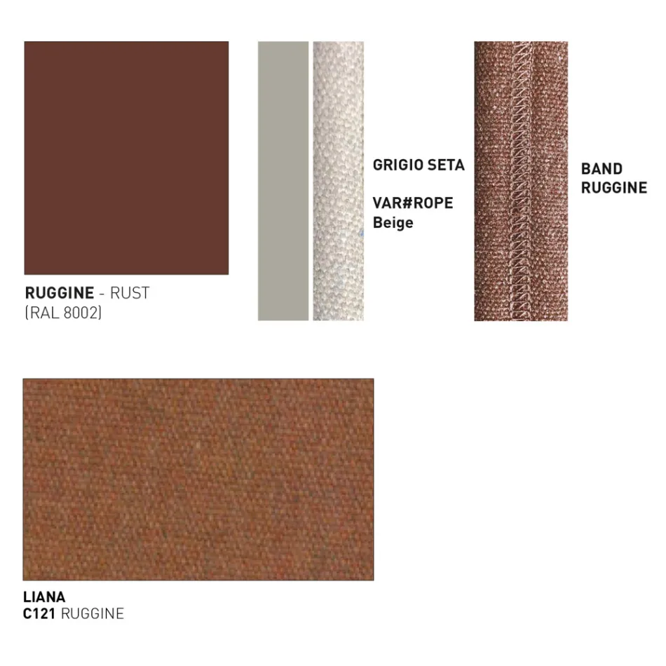 Taburete de exterior en aluminio Made in Italy - Emmacross by Varaschin viadurini