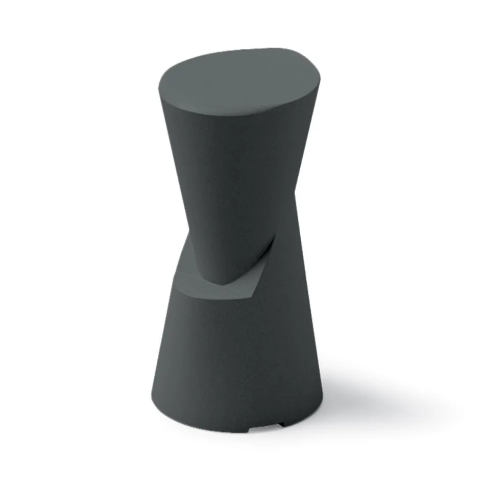 Taburete Exterior en Polietileno 7 Colores Made in Italy - Crema viadurini