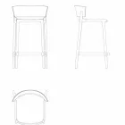 Taburete de jardín Africa Vondom en polipropileno H 85 cm, diseño viadurini