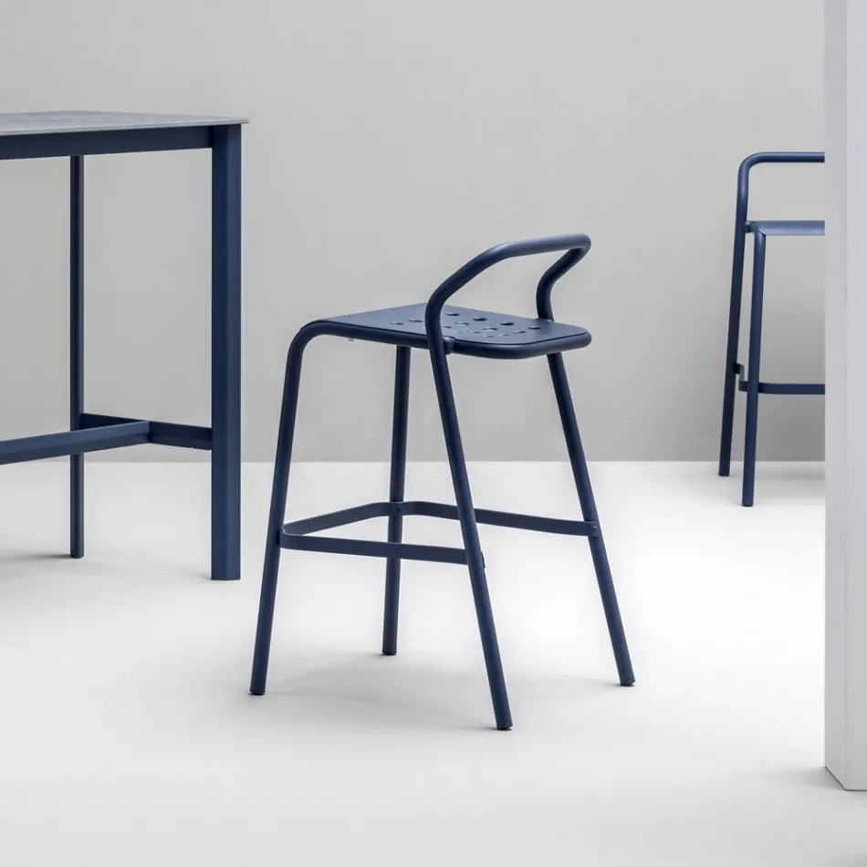 Taburete de jardín carcasa de aluminio Made in Italy - Noss by Varaschin viadurini