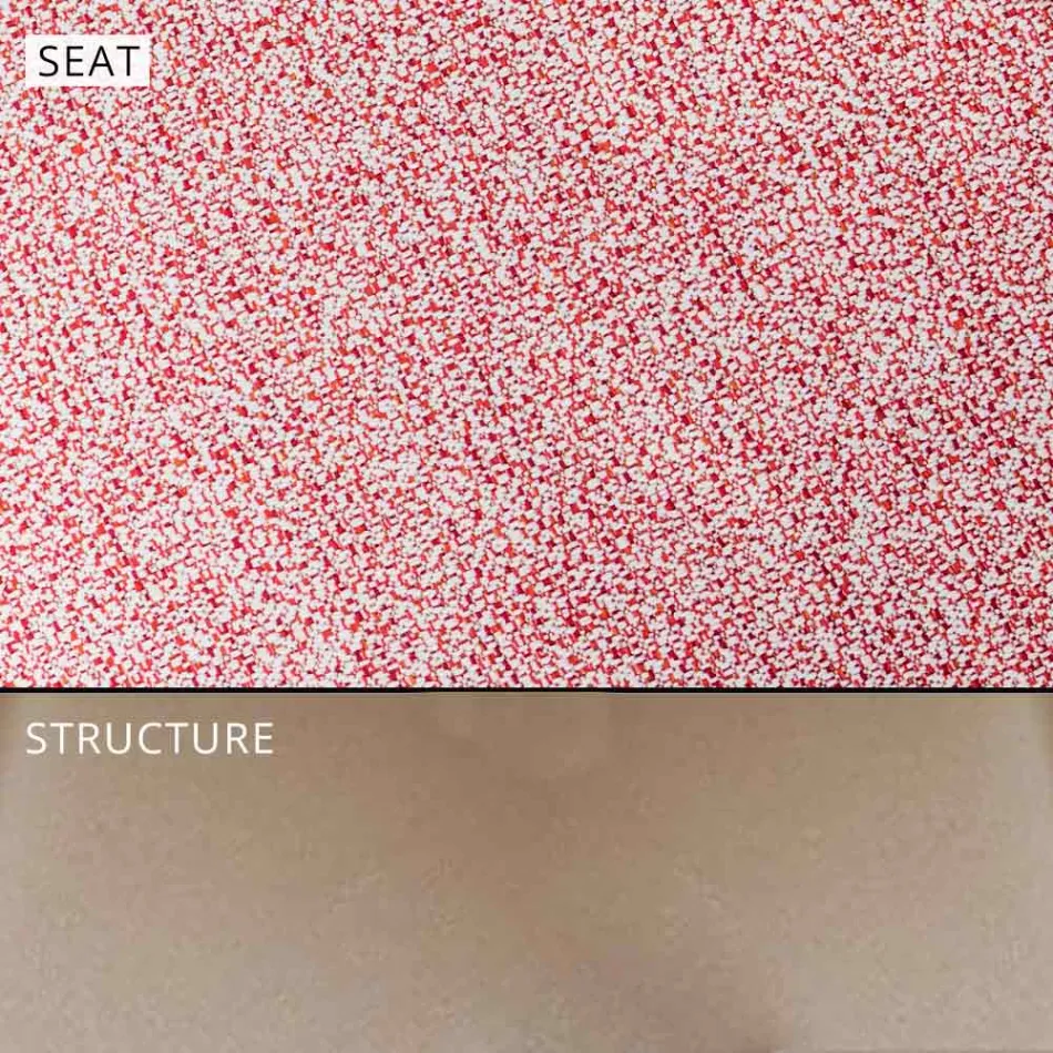 Taburete de diseño para exterior en aluminio de alta calidad, 3 piezas - Filomena viadurini