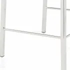 Taburete de diseño moderno con respaldo Alwyn H 86 cm, fabricado en Italia viadurini