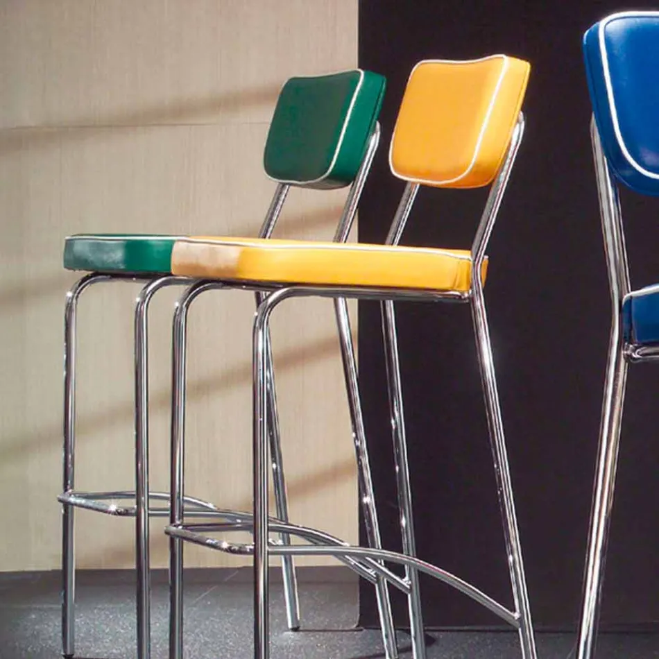 taburete de diseño de 50 años en falso Unica de graffiti viadurini