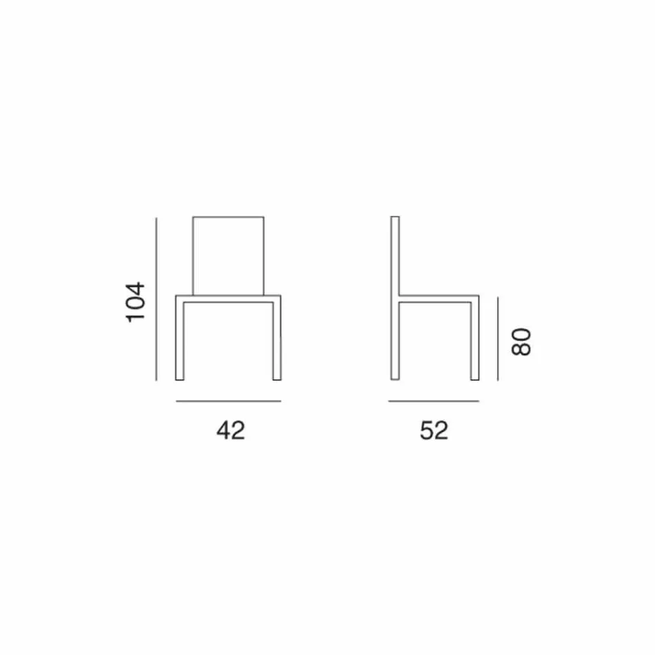 taburete de diseño para la cocina o el comedor Celine H80 viadurini